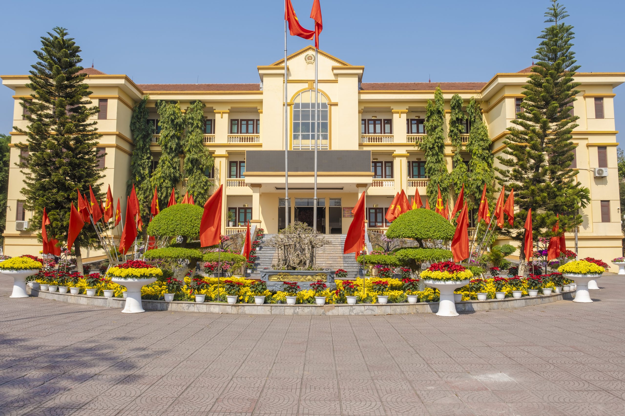 TRANH TRÍ KHU HÀNH CHÍNH DỊP TẾT